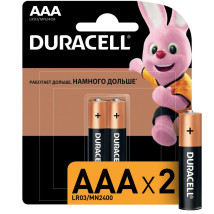 Элемент питания Duracell LR03 BASIC количество - 2, размер - AAA, тип элемента питания - Alkaline