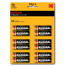 Батарейки KODAK XTRALIFE Alkaline количество - 12, размер - AA