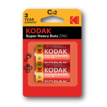 Батарейки KODAK SUPER HEAVY DUTY Zinc количество - 2BL, размер - C