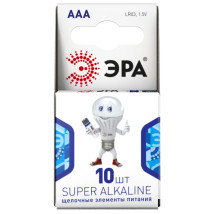Батарейки ЭРА SUPER Alkaline количество - 10, размер - LR48, емкость - 0.06 Ач