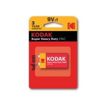 Батарейка KODAK SUPER HEAVY DUTY Zinc количество - 1, размер - 6F22