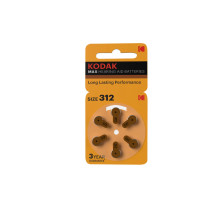 Батарейки KODAK MAX Hearing Aid количество - 6, размер - ZA312