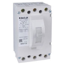 Автоматический выключатель трехполюсный КЭАЗ ВА57-31-340010 25 А, сила тока 25 A