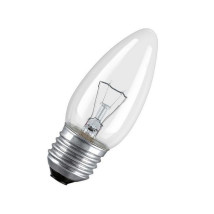 Лампа накаливания Favor ДС, мощность - 60 Вт, цоколь - E27, световой поток - 660 лм, форма - свеча