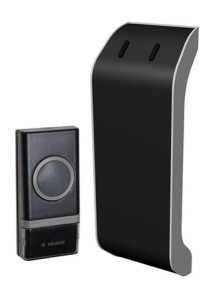 Звонок беспроводной КОСМОС AG AG510B, 23 мелодии, цвет - черный, корпус - пластик, IP30, поверхностный монтаж (открытая установка)