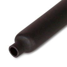Трубка термоусадочная КВТ ТУТ нг-LS Дн3/1.5 L=200 м тонкостенная, диаметр до усадки 3 мм, диаметр после усадки 1.5 мм, материал - полиолефин, коэффициент усадки - 2:1, цвет - черный