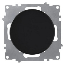 Выключатель одноклавишный OneKeyElectro Florence скрытой установки, номинальный ток - 16 А, степень защиты IP20 механизм, цвет - черный
