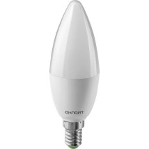Лампа светодиодная ОНЛАЙТ OLL-C37-PROMO матовая, мощность - 10 Вт, цоколь - E14, световой поток - 800 лм, цветовая температура - 6500 K, форма - свеча