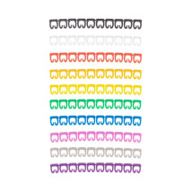 Комплект маркеров REXANT символы «0-9»‎ для кабеля 4.0–6.0 кв.мм разноцветные, 100 шт