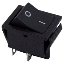 Выключатель клавишный Rexant RWB-501 ″ON-OFF″ с фиксацией, 2х2 контактов 15А, 250В, IP30, цвет – черный