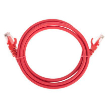 Патч-корд REXANT U/UTP 26AWG длина кабеля - 1.5 м, категория - 6, тип разъема - RJ-45, материал оболочки - LSZH, цвет - красный