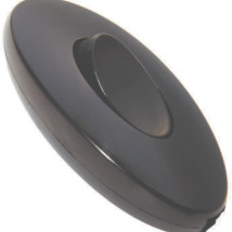 Переключатель на шнур Makel 6А для бра, цвет - черный с черной клавишей