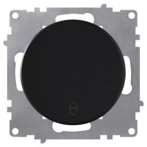 Переключатель одноклавишный OneKeyElectro Florence скрытой установки, механизм, цвет - черный