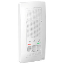 Устройство переговорное Systeme Electric Blanca 4.5В для домофонных систем, настенный, с регулировкой громкости, цвет белый