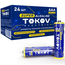 Элемент питания алкалиновый TOKOV ELECTRIC AAA/LR03 1.5 В, 1200 мА.ч, блистер 2 шт.