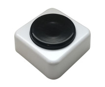 Кнопка звонка Тритон B31-01 белый-черный (круглая кнопка), корпус - АБС-пластик, IP20, поверхностный монтаж (открытая установка)